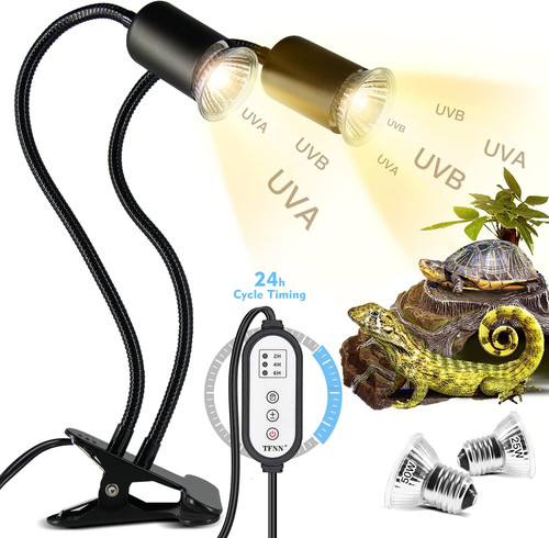 Reptile heat lamp double head - lamp,, double-head