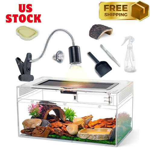 Reptile terrarium kit - terrarium, with