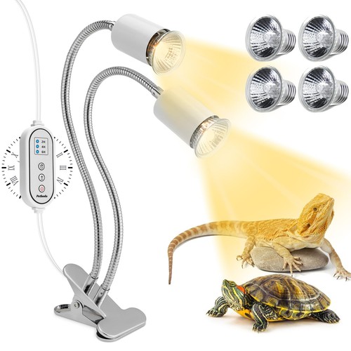 Reptile heat lamp dual head - reptile,