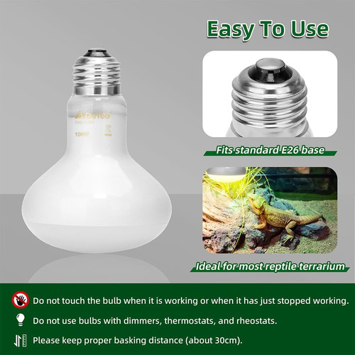 Reptile heat lamp 100w - reptile,