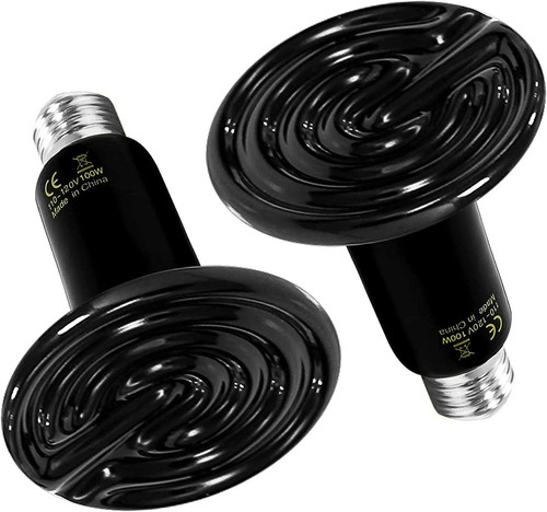 Reptile heat lamp 100w - 100w, 2-pack
