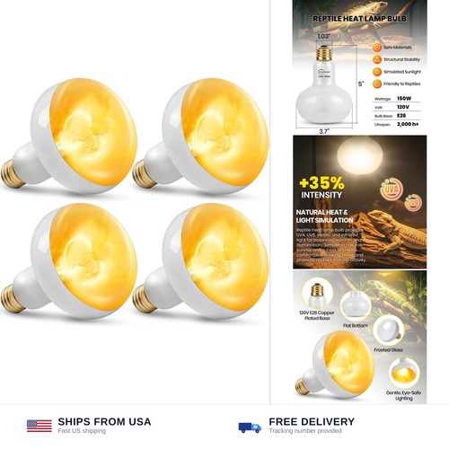 Reptile heat lamp - , 150w